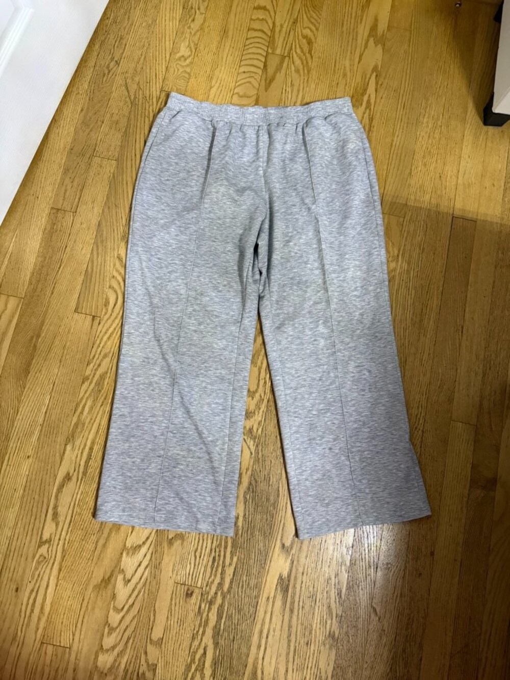Amazon Heather Gray Wide Leg Lounge Pants
